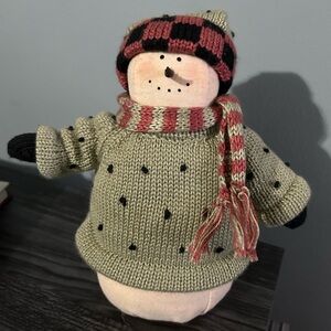Vintage Heather Hykes Plum Pudding Snowman.